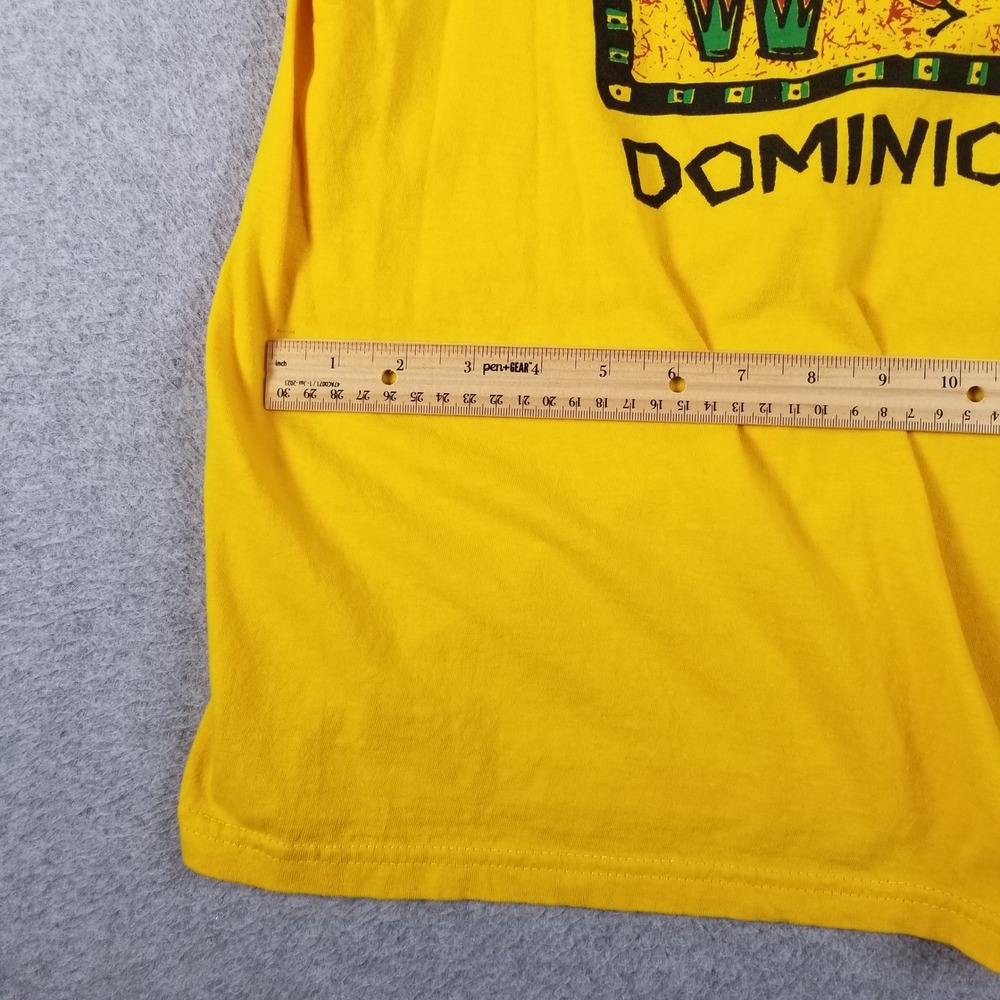 Dominica West Indies T-Shirt Women's XXXL 3XL Yellow Caribbean Souvenir Tee Top - Picture 7 of 10